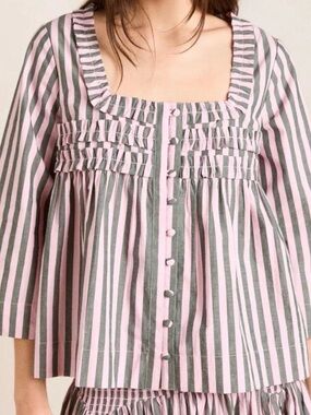 Damson Madder Layla Godet Blouse
